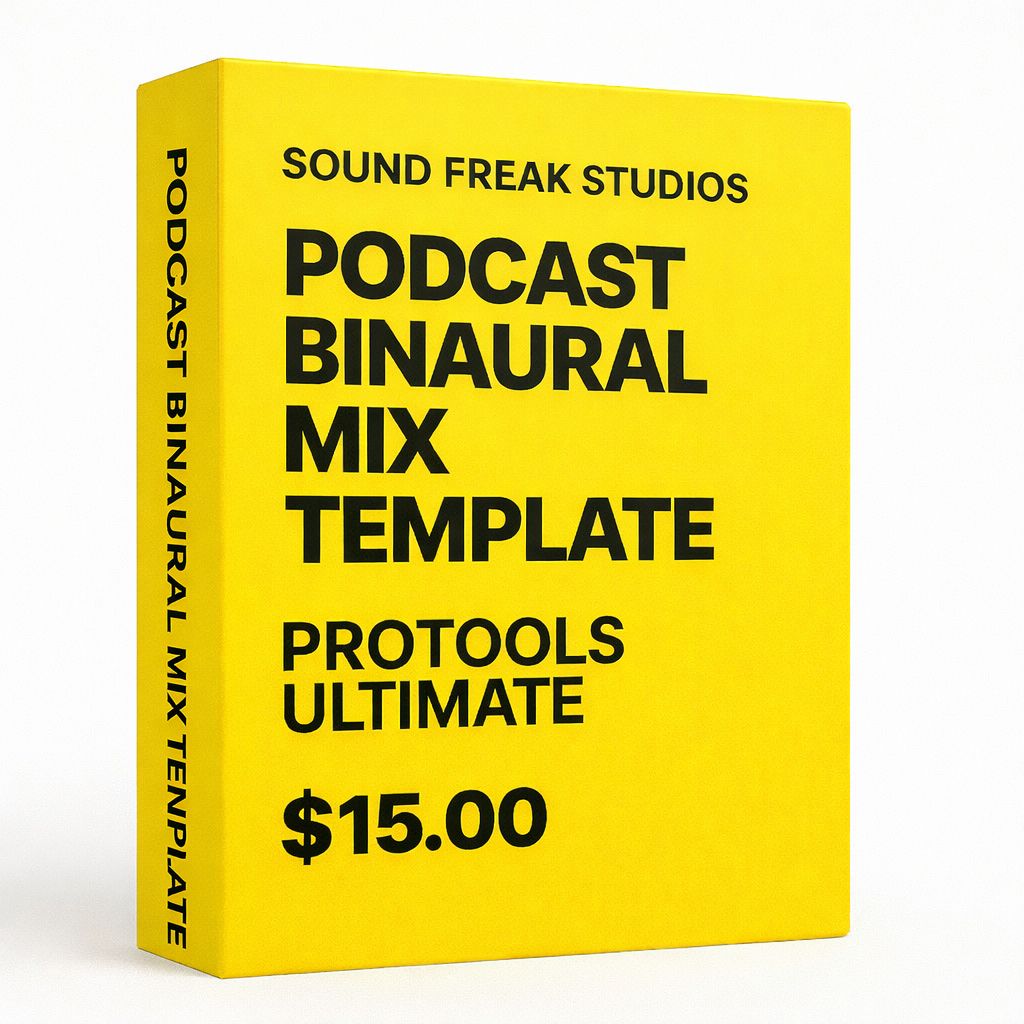 Podcast Binaural Mix Template Pro Tools Ultimate