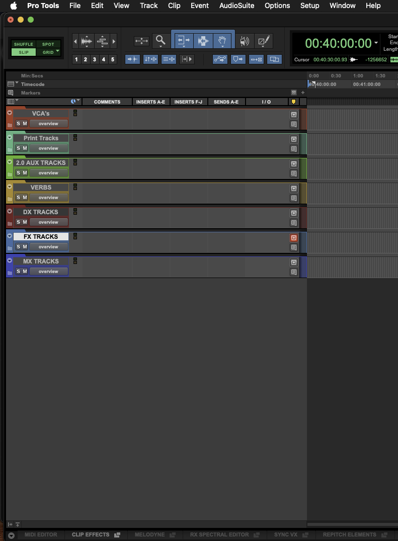 PRO-Stereo Film Mixing Template Image 1