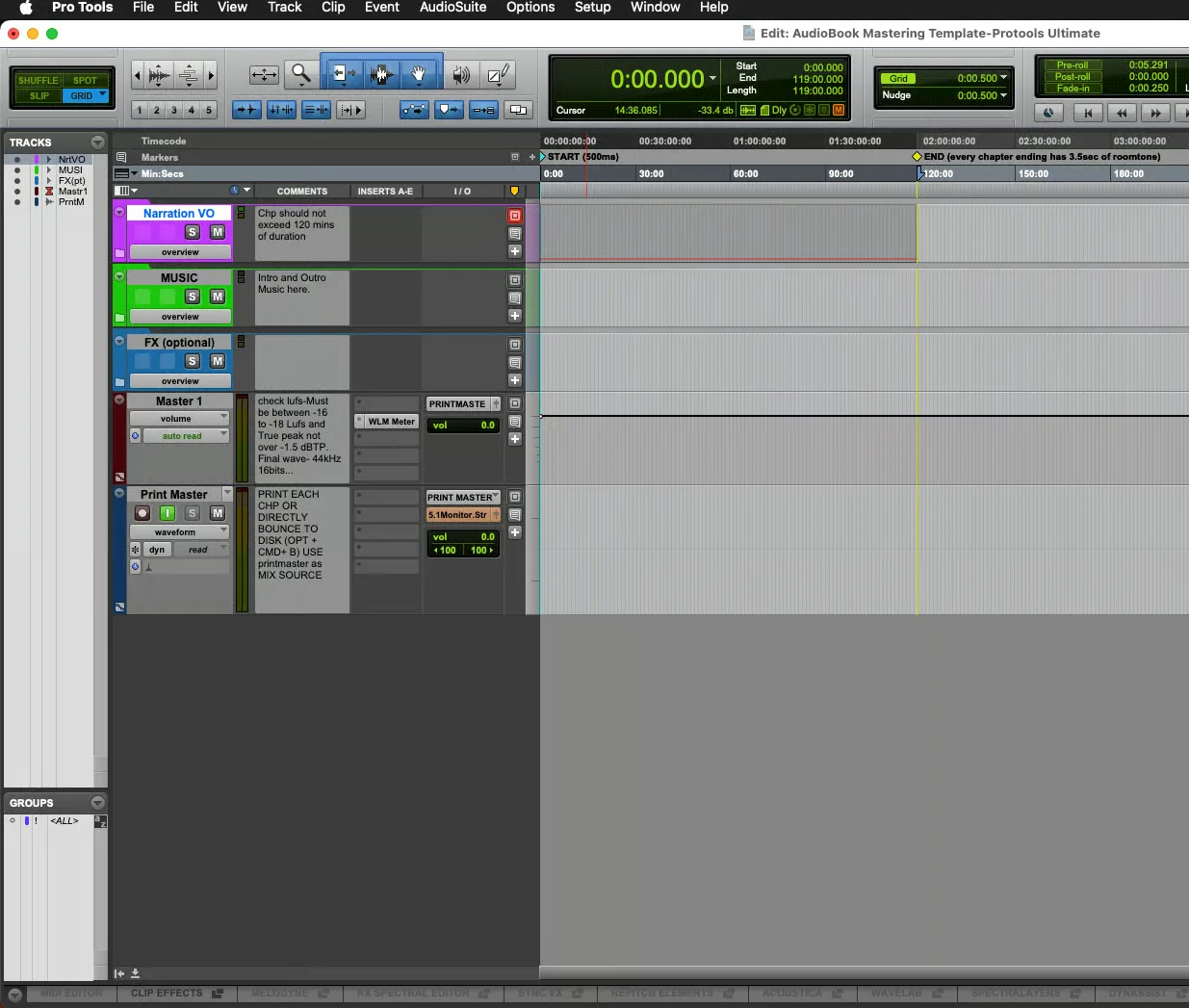 Audiobook Mastering Template Image 5