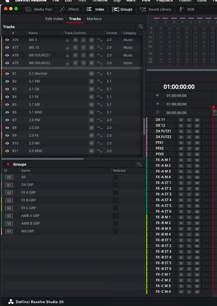 Fairlight 5.1 Mixing Template Image 5