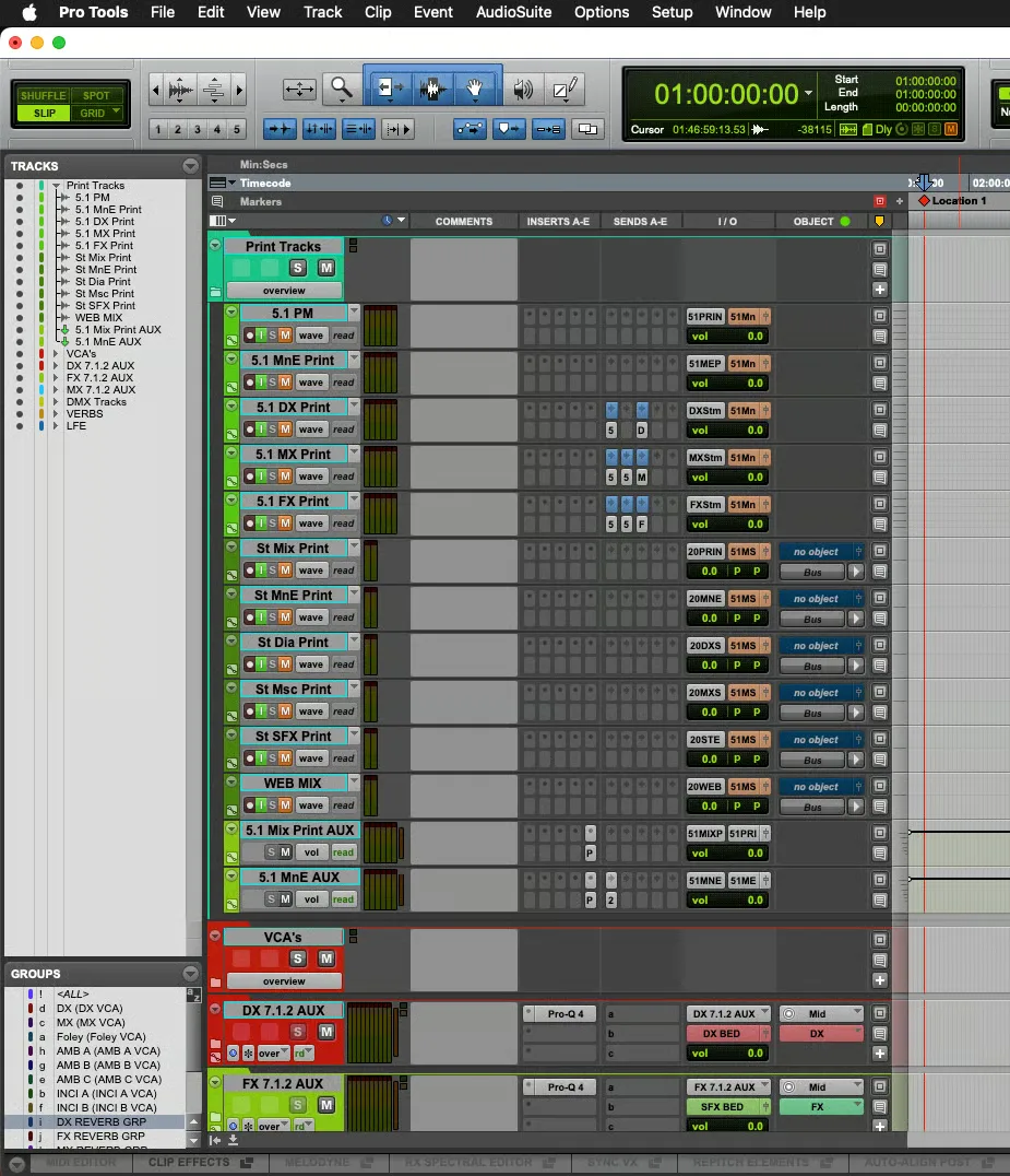 Dolby Atmos Mixing Template 2025 Protools Image 3