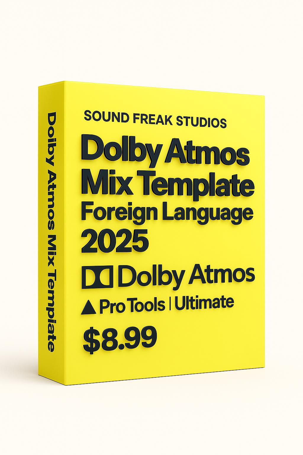 Dolby Atmos OTT Foreign Language Mix Template (Pro Tools Ultimate)