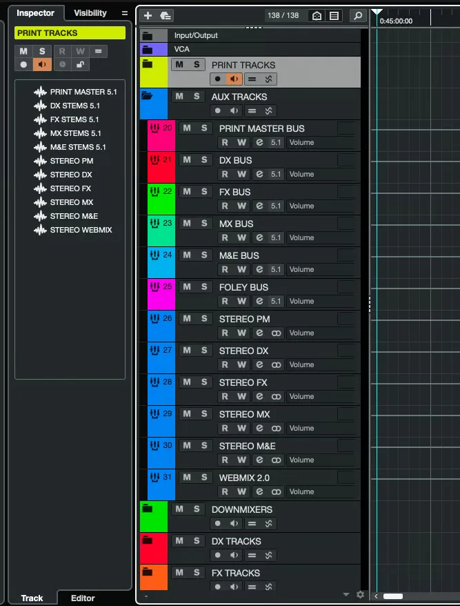 Nuendo 5.1 Mixing Template Image 5