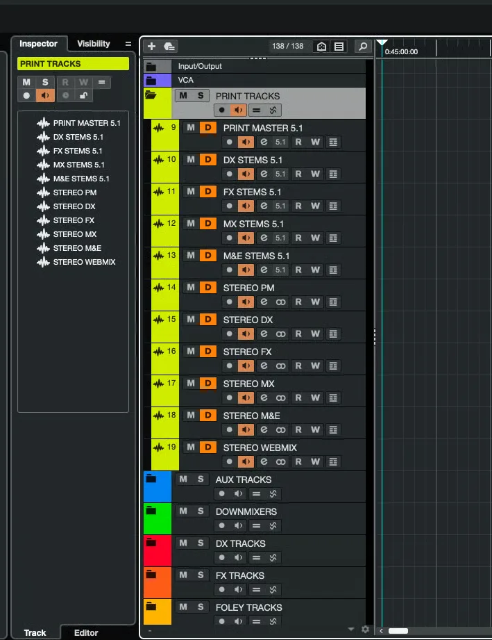 Nuendo 5.1 Mixing Template Image 6