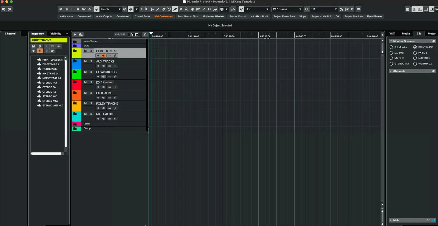 Nuendo 5.1 Mixing Template Image 8