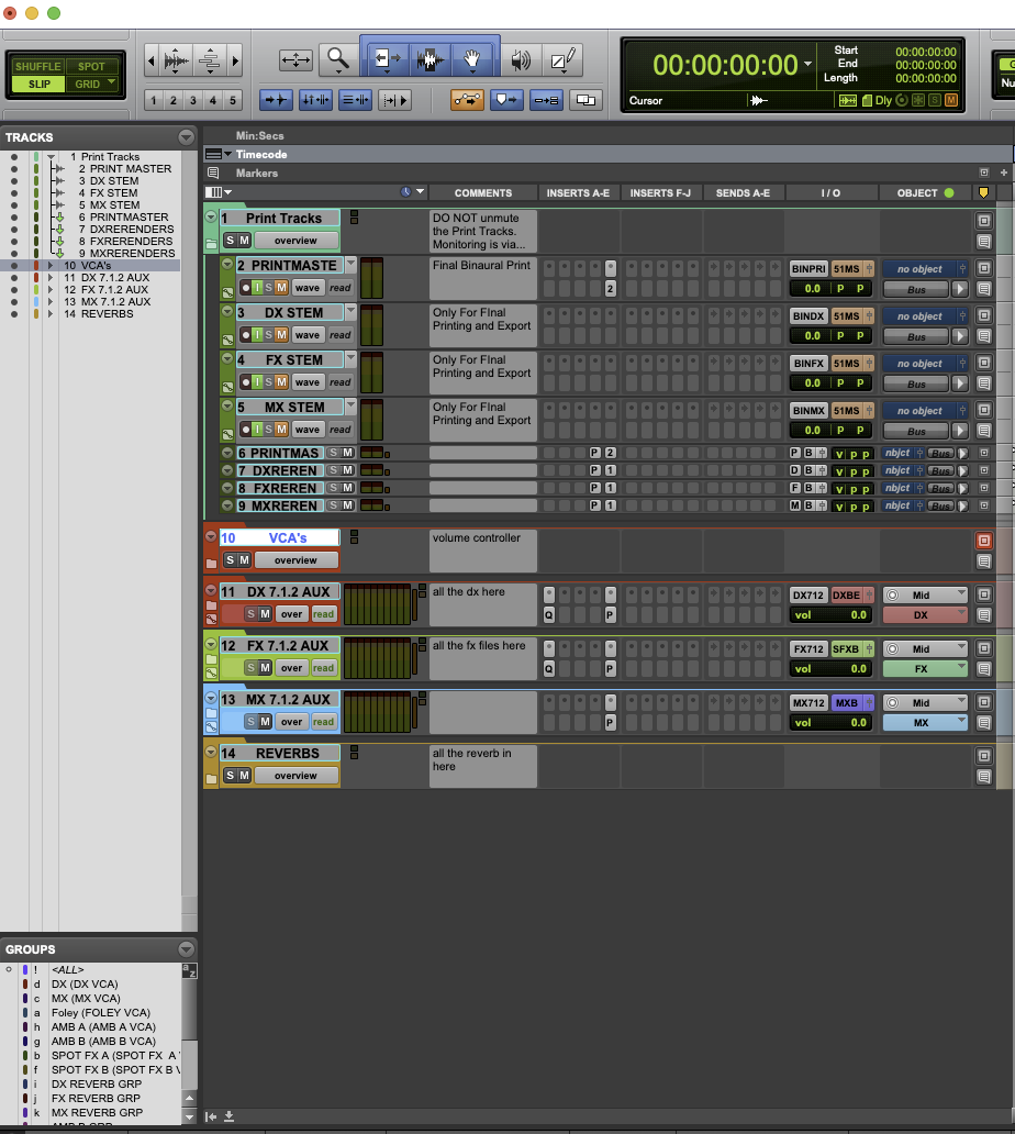 Podcast Binaural Mix Template – Print Master & Stems