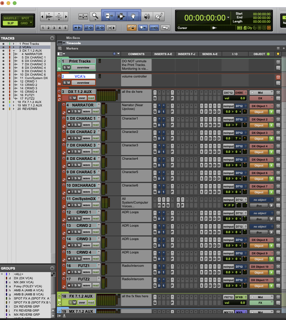 Podcast Binaural Mix Template – Dialogue Tracks