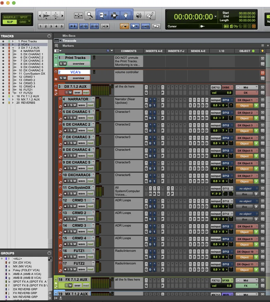 Podcast Binaural Mix Template – Dialogue Tracks