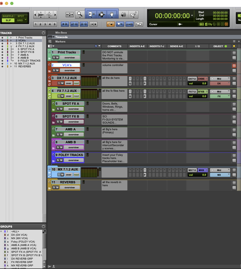 Podcast Binaural Mix Template – FX / Ambience / Foley