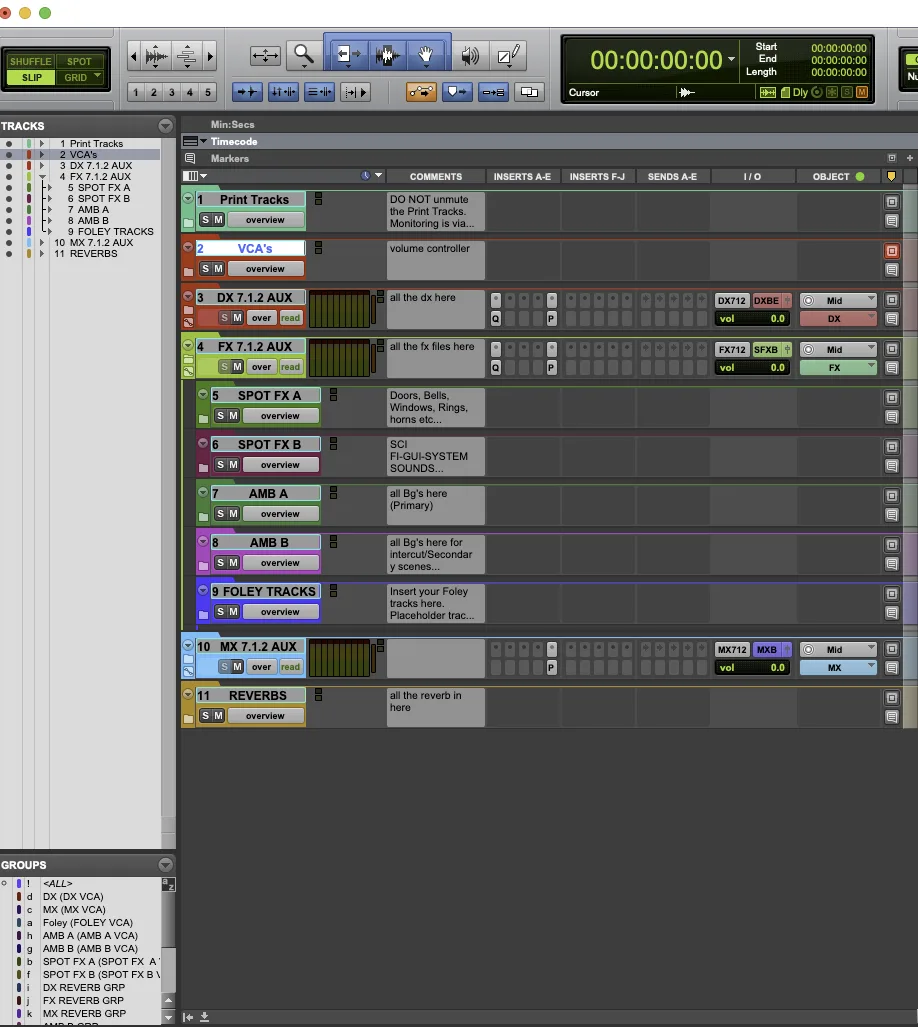 Podcast Binaural Mix Template – FX / Ambience / Foley
