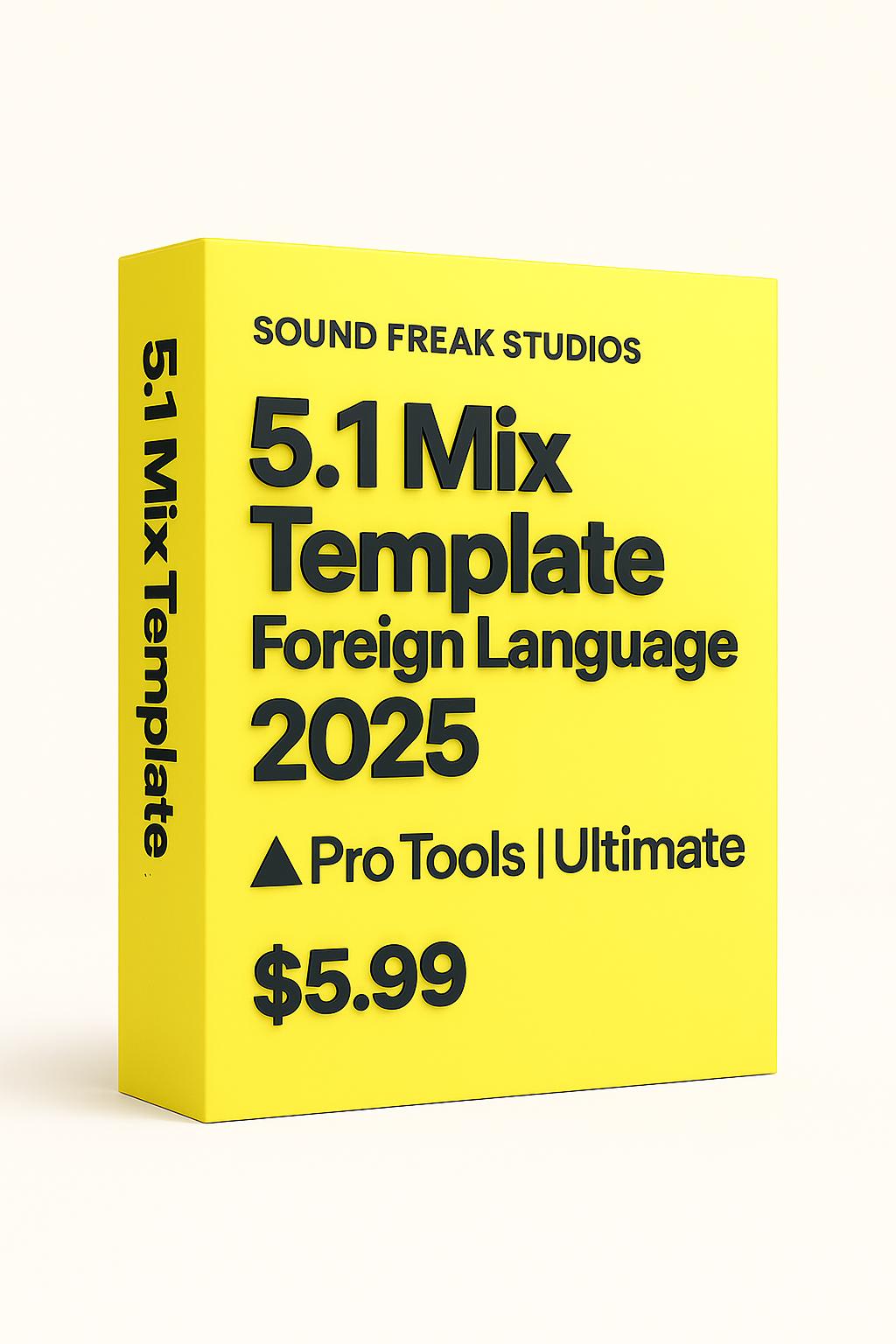 5.1 Film - Foreign Language - Mix Template (Pro Tools)
