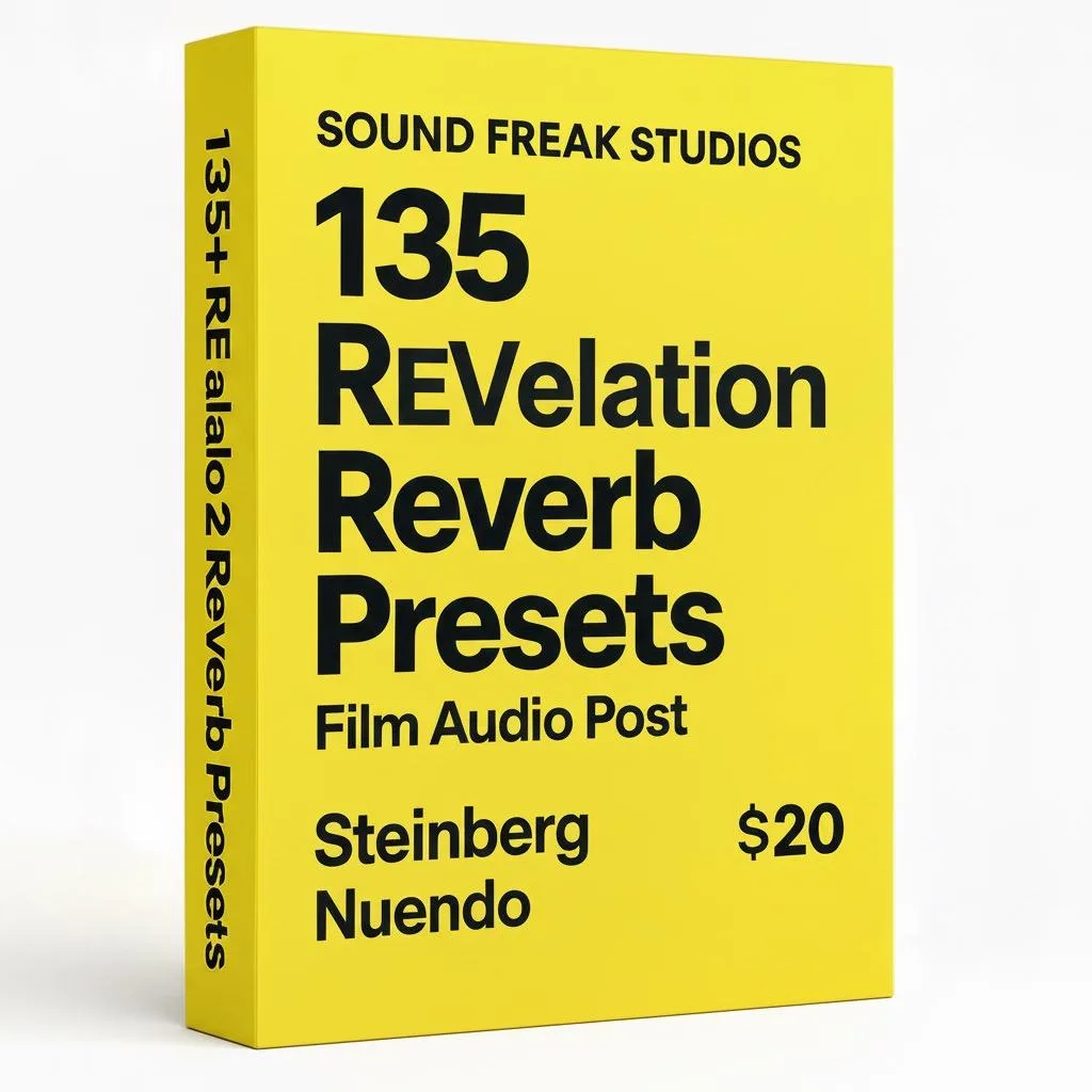 Nuendo REVelation Reverb Presets for Film Audio Post